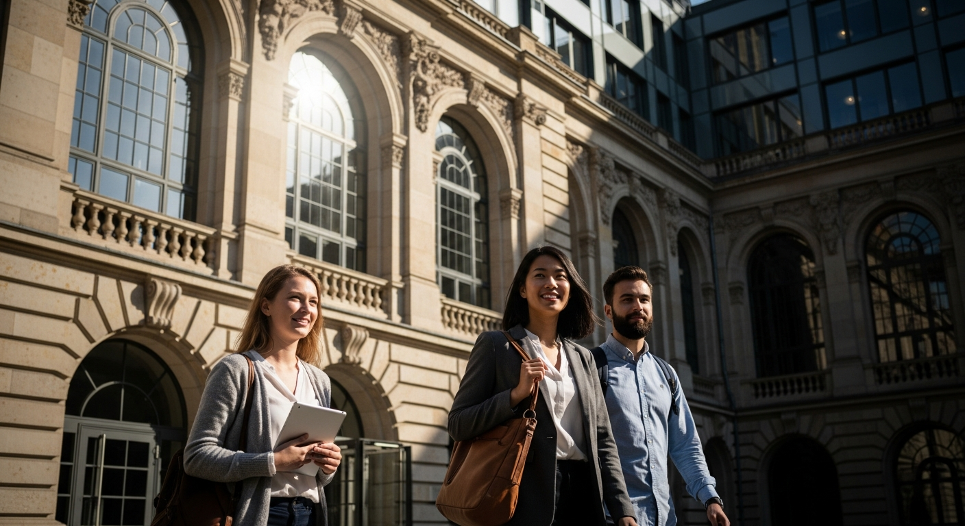 Students starting their German career journey